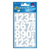 Avery Zweckform 3787 étiquettes de chiffres 0-9 grandes - blanc 3787 212512