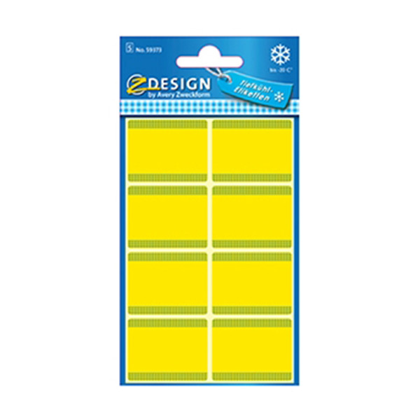 Avery Zweckform 59373 étiquettes de congélation 28 x 36 mm (40 pièces) - jaune 59373 212652 - 1