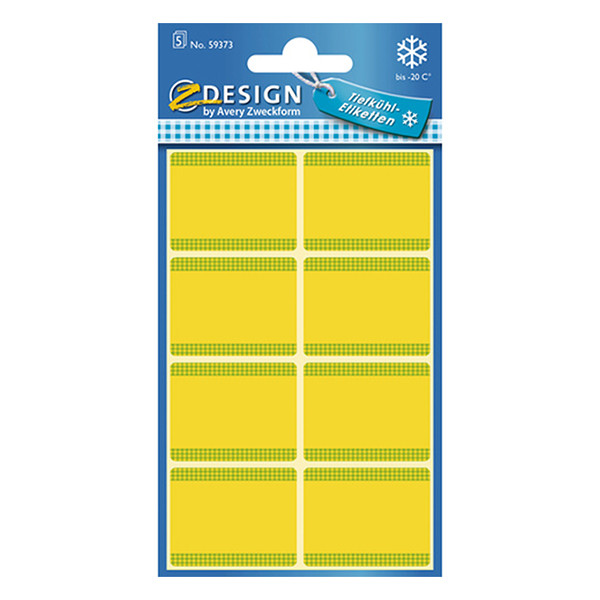 Avery Zweckform 59373 étiquettes de congélation 28 x 36 mm (40 pièces) - jaune 59373 212652 - 1