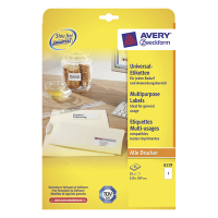 Avery Zweckform 6119 étiquettes multi-usages A4 210 x 297 mm (25 étiquettes) - blanc 6119 212631