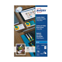 Avery Zweckform C32015-10 cartes de visite mat 85 x 54 mm (80 pièces) - blanc 212948