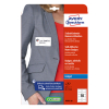 Avery Zweckform J4785-20 étiquettes badges adhésifs pour imprimante à jet d'encre 50x80 mm (200 pièces) - blanc