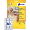 Avery Zweckform L4732-25 étiquettes multi-usages 35,6 x 16,9 mm blanches (2000 étiquettes)