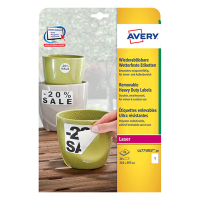 Avery Zweckform L4775REV-20 étiquettes résistantes aux intempéries A4 210 x 297 mm (20 étiquettes) - blanc L4775REV-20 212730