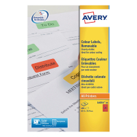 Avery Zweckform L6034-20 étiquettes amovibles A4 63,5 x 33,9 mm (480 étiquettes) - rouge L6034-20 212756