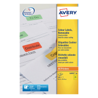 Avery Zweckform L6035-20 étiquettes A4 63,5 x 33,9 mm (480 étiquettes) - jaune L6035-20 212757