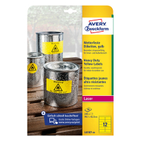 Avery Zweckform L6107-20 étiquettes résistantes aux intempéries A4 99,1 x 42,3 mm (240 pièces) - jaune L6107-20 212700