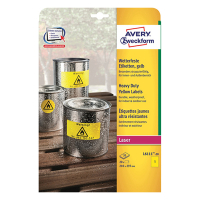 Avery Zweckform L6111-20 étiquettes résistantes aux intempéries A4 210 x 297 mm (20 pièces) - jaune L6111-20 212701