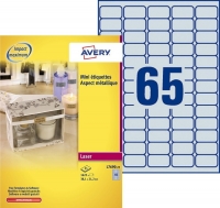 Avery Zweckform L7690-25 étiquettes A4 38,1 x 21,2 mm (1625 étiquettes) - argent L7690-25 212764
