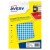 Avery Zweckform PET08B pastilles de couleur Ø 8 mm (2940 pièces) - bleu
