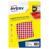 Avery Zweckform PET08R pastilles de couleur Ø 8 mm (2940 pièces) - rouge