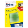 Avery Zweckform PET08V pastilles de couleur Ø 8 mm (2940 pièces) - vert