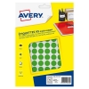 Avery Zweckform PET15V pastilles adhésives Ø 15 mm (960 pièces) - vert
