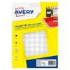 Avery Zweckform PET15W pastilles adhésives Ø 15 mm (960 étiquettes) - blanc