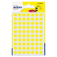 Avery Zweckform PSA08J pastilles de couleur Ø 8 mm (490 pièces) - jaune AV-PSA08J 212710
