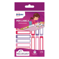 Avery family RESM30F mini étiquettes 50 x 10 assorties rouge - violet (30 pièces) RESM30F 212798