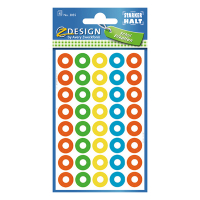 Avery zweckform 3055 œillets de renforcement Ø 13 mm diverses couleurs (160 pièces) 3055 212460