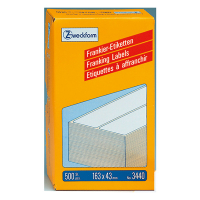 Avery zweckform 3440 étiquettes d'affranchissement 163 x 43 mm (500 pièces) - blanc 3440 212228