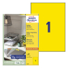 Avery zweckform 3473 étiquettes multi-usages A4 210 x 297 mm (100 étiquettes) - jaune