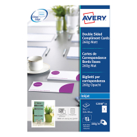 Avery zweckform C2358-25 cartes de compliments blanches 99 x 210 mm (75 pièces) C2358-25 212792