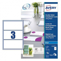 Avery zweckform C2358-25 cartes de compliments blanches 99 x 210 mm (75 pièces) C2358-25 212792