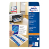 Avery zweckform C32010-25 cartes de visite micro perforation 85 x 54 mm (250 pièces) - blanc satiné