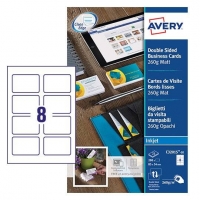 Avery zweckform C32015-25 cartes de visite 85 x 54 mm (200 pièces) - blanc mat C32015-25 212789