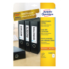 Avery zweckform C32267-25 cartes à insertion de dos 54 x 190 mm (125 étiquettes)