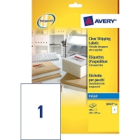 Avery zweckform J8567-25 étiquettes adresse transparentes 210 x 297 mm (25 pièces) J8567-25 212624