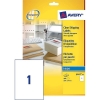 Avery zweckform J8567-25 étiquettes adresse transparentes 210 x 297 mm (25 pièces)