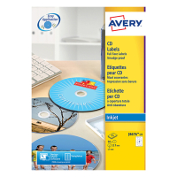 Avery zweckform J8676-25 étiquettes CD 2 par feuille (50 étiquettes) J8676-25 212825