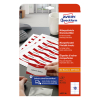 Avery zweckform L4727-20 inserts microperforés pour badges 54 x 90 mm (200 pièces) - blanc