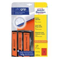Avery zweckform L4752-20 étiquettes dos de classeur 61 x 297 mm (60 pièces) - rouge L4752-20 212124