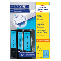 Avery zweckform L4767-100 étiquettes dos de classeur 192 x 61 mm (400 pièces) - bleu L4767-100 212118