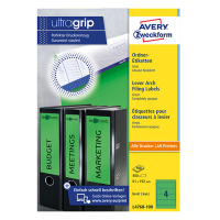 Avery zweckform L4768-100 étiquettes dos de classeur 192 x 61 mm (400 pièces) - vert L4768-100 212120