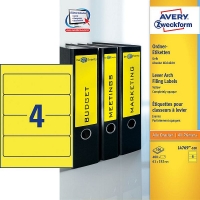 Avery zweckform L4769-100 étiquettes dos de classeur 192 x 61 mm (400 pièces) - jaune L4769-100 212122