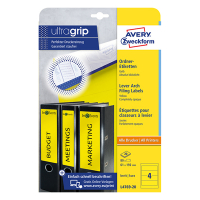 Avery zweckform L4769-20 étiquettes dos de classeur 192 x 61 mm (80 pièces) - jaune L4769-20 212526