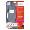 Avery zweckform L4787-20 étiquettes badges en tissu 50 x 80 mm (200 pièces) - blanc/bleu