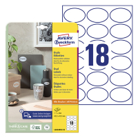 Avery zweckform L6024REV-25 étiquettes produits enlevables 63,5 x 42,3 mm (450 pièces) - blanc L6024REV-25 212468
