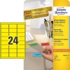 Avery zweckform L6035-20 étiquettes 63,5 x 33,9 mm (480 pièces) - jaune