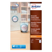 Avery zweckform L7104REV-20 étiquettes produits enlevables rondes Ø 60 mm (240 pièces) L7104REV-20 212604