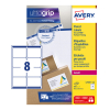 Avery zweckform L7165-100 étiquettes d'expédition A4 99,1 x 67,7 mm (800 pièces) - blanc