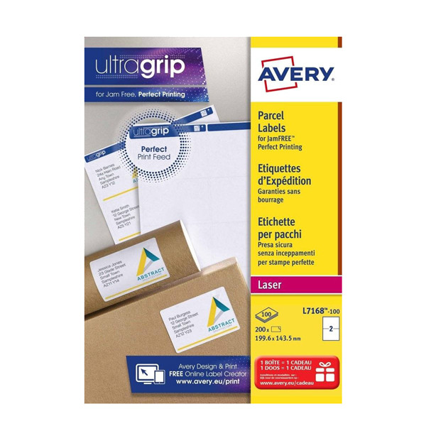 Avery zweckform L7168-100 étiquettes d'expédition A4 199,6 x 143,5 mm (200 pièces) - blanc L7168-100 212070 - 1