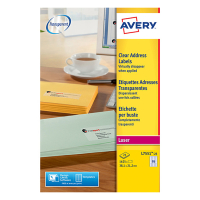 Avery zweckform L7551-25 étiquettes transparentes 38,1 x 21,2 mm (1625 pièces) L7551-25 212641