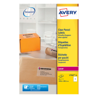 Avery zweckform L7567-25 étiquettes transparentes 210 x 297 mm (25 pièces) L7567-25 212558
