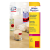 Avery zweckform L7670R-25 étiquettes fluorescentes rondes Ø 63,5 mm (300 pièces) - rouge 212750 - 1