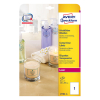 Avery zweckform L7784-25 étiquettes transparentes A4 210 x 297 mm (25 pièces)
