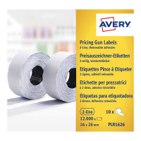 Avery zweckform PLR1626 rouleaux d'étiquettes amovibles 26 x 16 mm (12 000 étiquettes) - blanc AV-PLR1626 212668