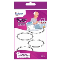 Avery zweckform SOLUB18 étiquettes solubles ovales 55 x 30 mm (18 pièces) SOLUB18 212697