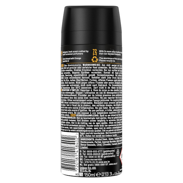 Axe Fine Fragrance Collection Black Vanilla déodorant & spray (150 ml) SAX00276 - 2